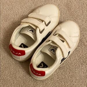 Veja Kids White and Red Sneakers